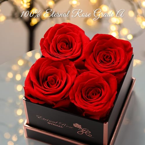 Miniatura 2 de Wyriaza Rosa Eterna Regalos Para Mujer - Regalo Madre Regalos Originales Mujer Regalos Mama Navidad Mujer San Valentin Rosa Eterna Natural Preservada Regalos Cumpleaños Aniversario Mujer Madre Mama