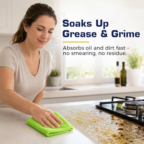 Image of GLIMGLINT Microfiber Cleaning Cloth 150 Pack, Reusable Paper Towels 11 x 9