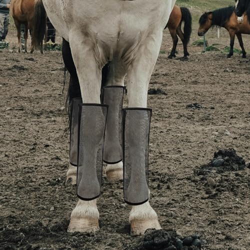Botas protectoras para caballos Beaupretty de malla para evitar rozaduras en pasto 7