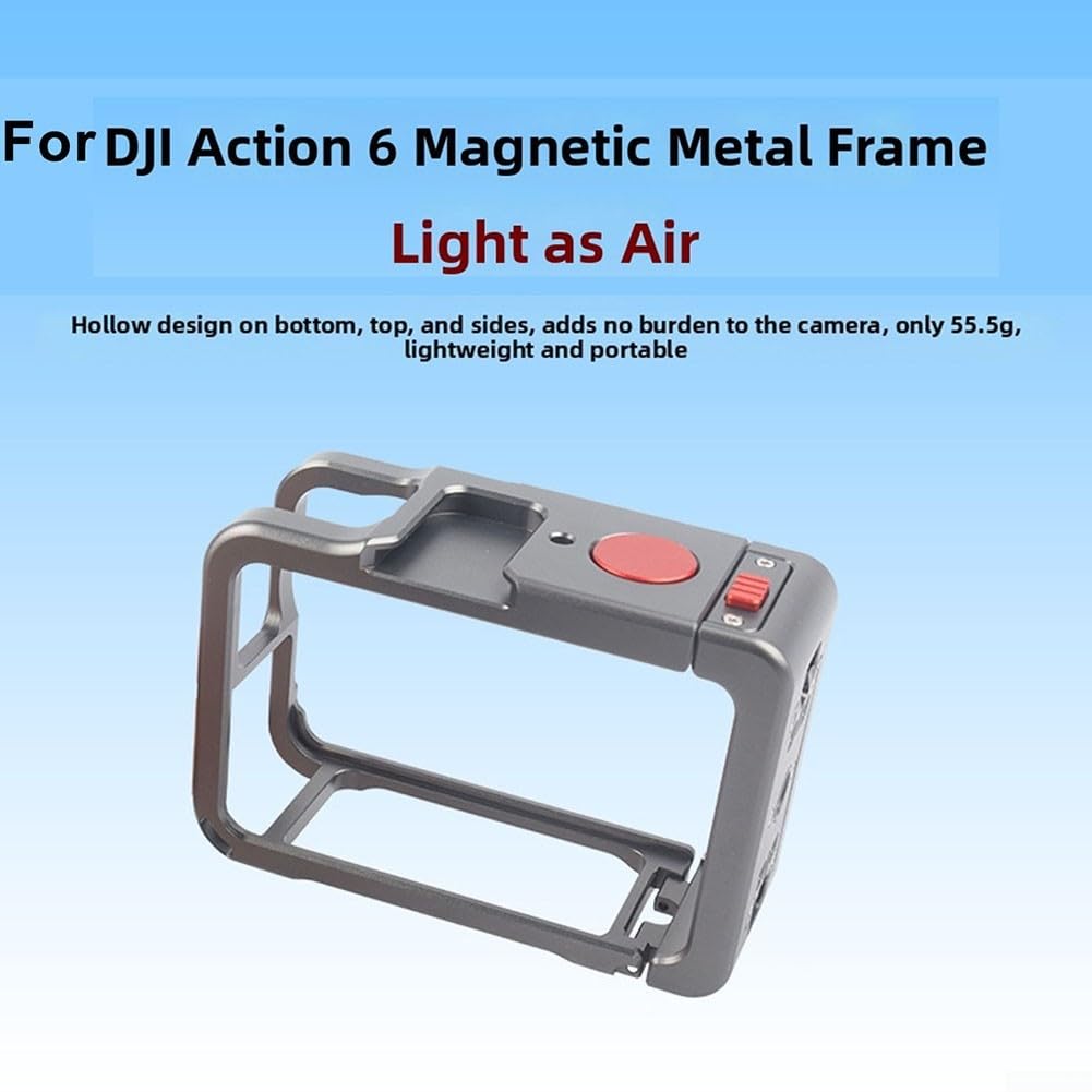 Compact Street Photography Grip 11 cm per DJI Action 6 (set da
