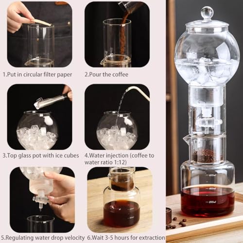 Machine à infusion froide anti-acidité en verre 20 oz - 8