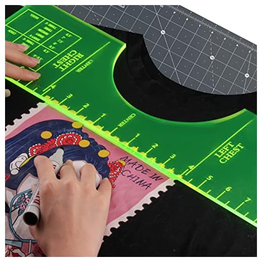 T-Shirt Rulers Guide,Alignment Ruler Shirt Measurement Tool for Applying Vinyl and Sublimation Designs On Shirts with Size Chart Built-in - HTV Alignment Tool