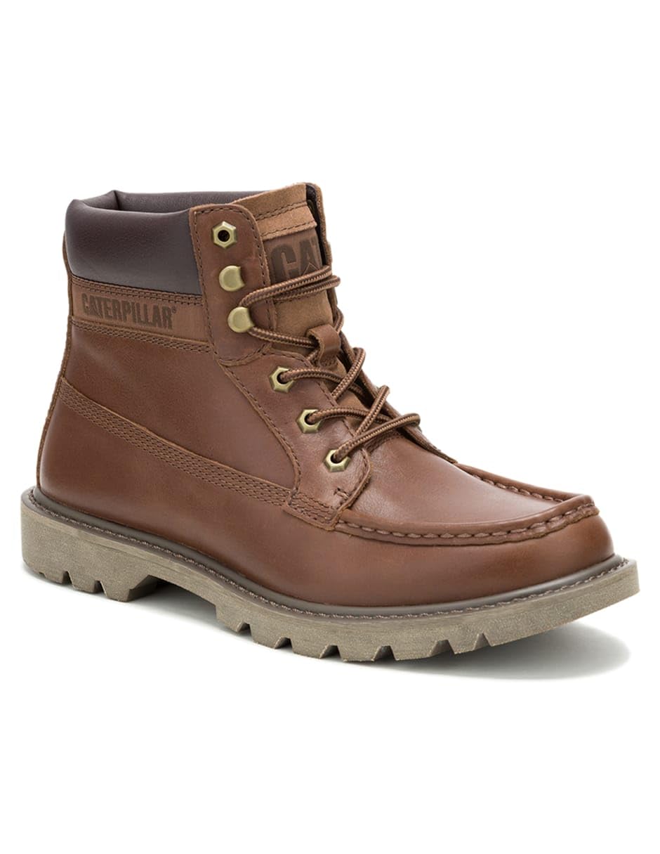 CAT Footwear (Caterpillar Colorado Moc Toe Stiefel für Herren, hergestellt aus Vollnarbenleder, strapazierfähiges, gepolstertes Schaumstoff-Fußbett, weiches Futter mit Geruchshemmung