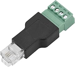 VBESTLIFE RJ11 6P4C 4 Pin Stecker Schraubanschluss Adapter für Strukturierte Verkabelung