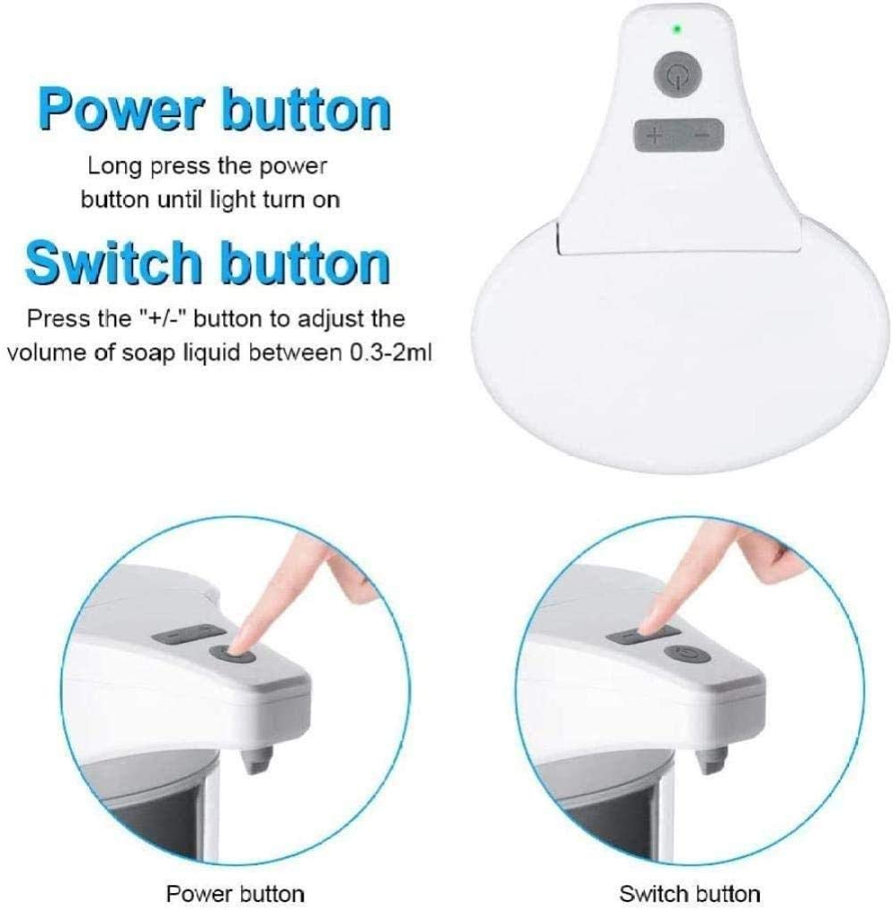 Dispenser del sensore di movimento del sapone del sapone del gel senza tantum nero, distributore di gel elettrico della batteria azionato a mano, distributore di sapone automatico del touch imper