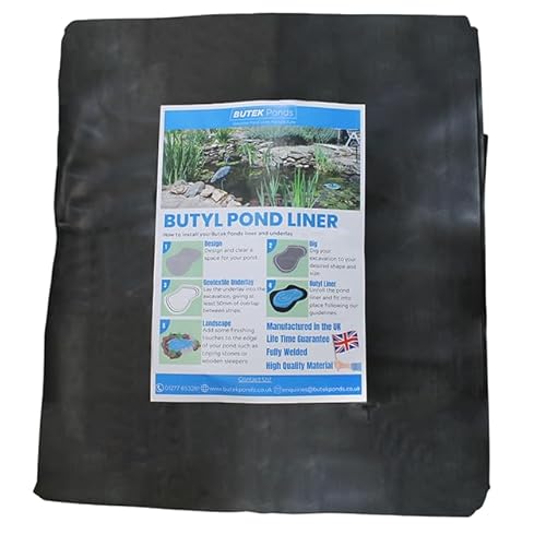 Butyl Rubber Garden Pond Liner (3.375 x 3.0m)