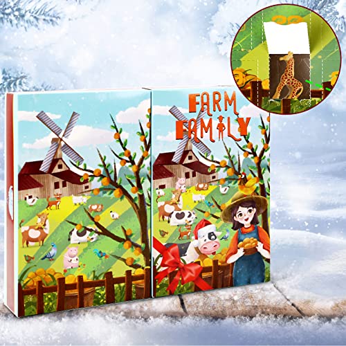 Wild Animal Figures Animals Advent Calendar Include 36 Animals, Wild World Advent Calendar 24 Days Countdown Surprise Gift #TOP5