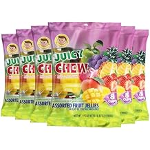 Josh Bosh Juicy Chew Assorted Fruit Jellies 6-Pack Various Fruity Flavors, 8 Individual Cups per 9.87 Oz Bag