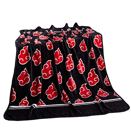 HOLY HOME Micro-Fleece Coral Plush Throw Blanket Japan Anime Naruto Akatsuki 80