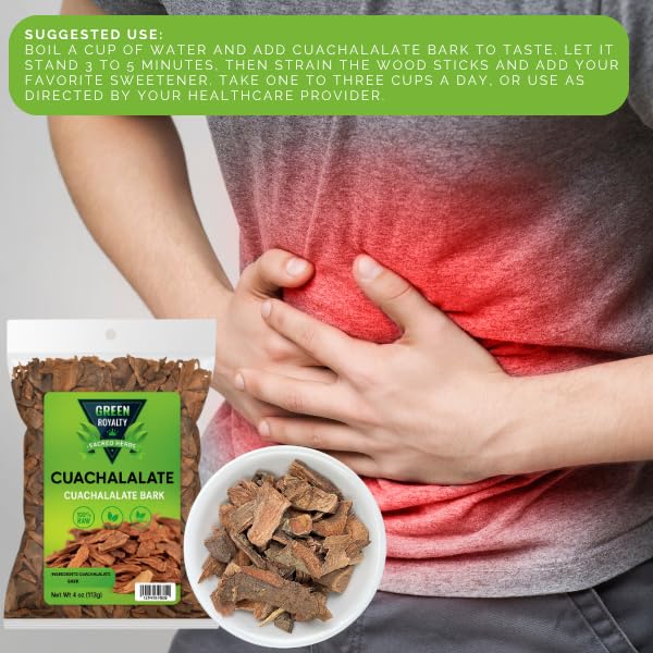 Miniatura 3 de Té Cuachalalate de 4 onzas - 3.99 oz. Cuachalala mexicana, silvestre (Juliana Adstringens)  100% natural - SIN OGM  Auténtico té de hierbas mexicanas