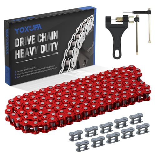 YOXUFA 420 Chain 132 Link Compatible with 125cc...