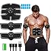 WODT EMS Muscle Stimulator, Abdominal Muscle Toner Abs Trainer Entrenamiento físico Equipo AB Belt Toning para Hombres y Mujeres