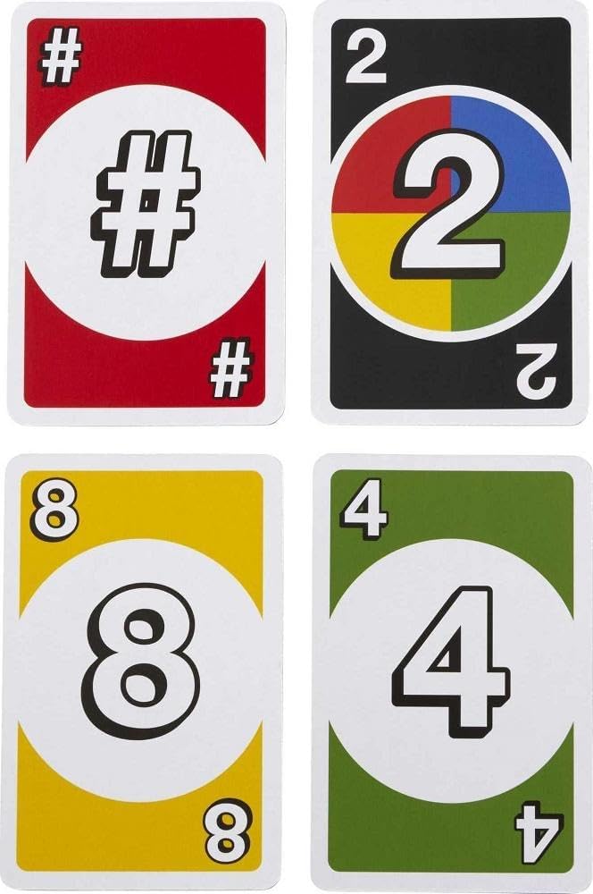 Mattel Games DOS Family Card Game, From the Makers of UNO, with 108 Cards, Makes a Great Game for 7 Year Olds and Up