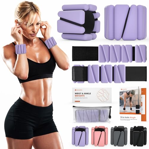 Image of Wrist Weights, Ankle Weights for Women Men, Adjustable Wrist Weighted Bracelet for Home Gym Workout, Running, Yoga, Exercise, Strength Training