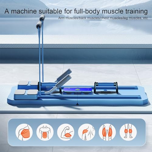 Machine d'exercice à rouleaux multifonctions pliable pour sculpter les abdos sans douleur