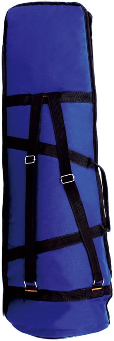 ERINGOGO Oxford Cloth Trombone Bag Large Capacity Thickened Shockproof Storage Case with Shoulder Straps for Safe Instrument Carrying and Accessory Protection in Blue