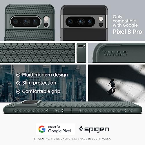 Spigen Liquid Air for Pixel 8 Pro Case, Abyss Green - image 2