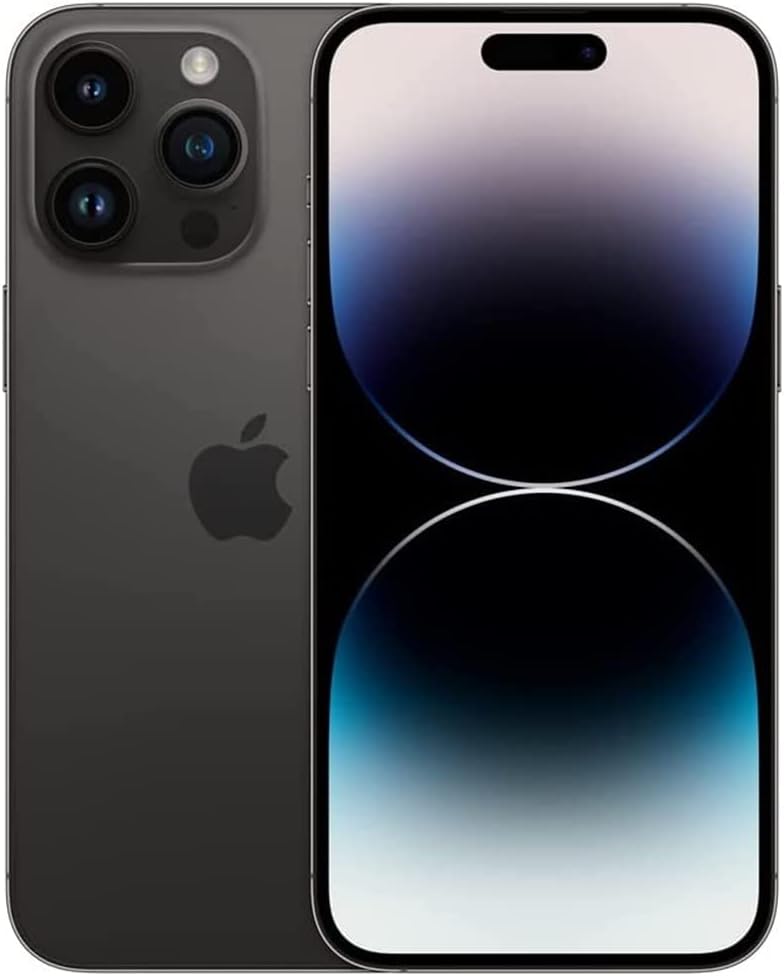 Apple iPhone 14 Pro Max, 128GB, Space Black - Locked to AT&T (Renewed)