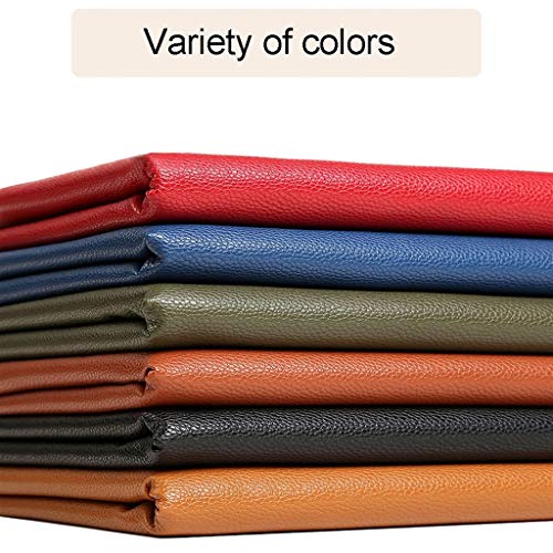 Tissu ameublement cuir synthétique vinyle rouge vif canapé et couture