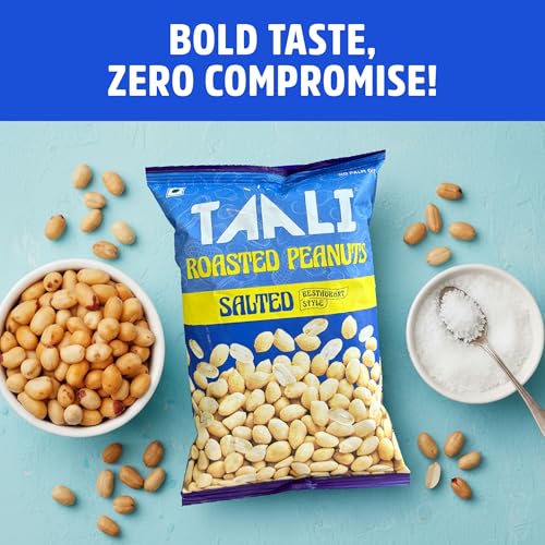 Image of Taali Roasted Peanuts - Salted Peanuts |Crunchy Healthy Snacks | No Trans Fat, Gluten free, Roasted Not Fried (Pack of 8 x 150 gms)(weight may vary)