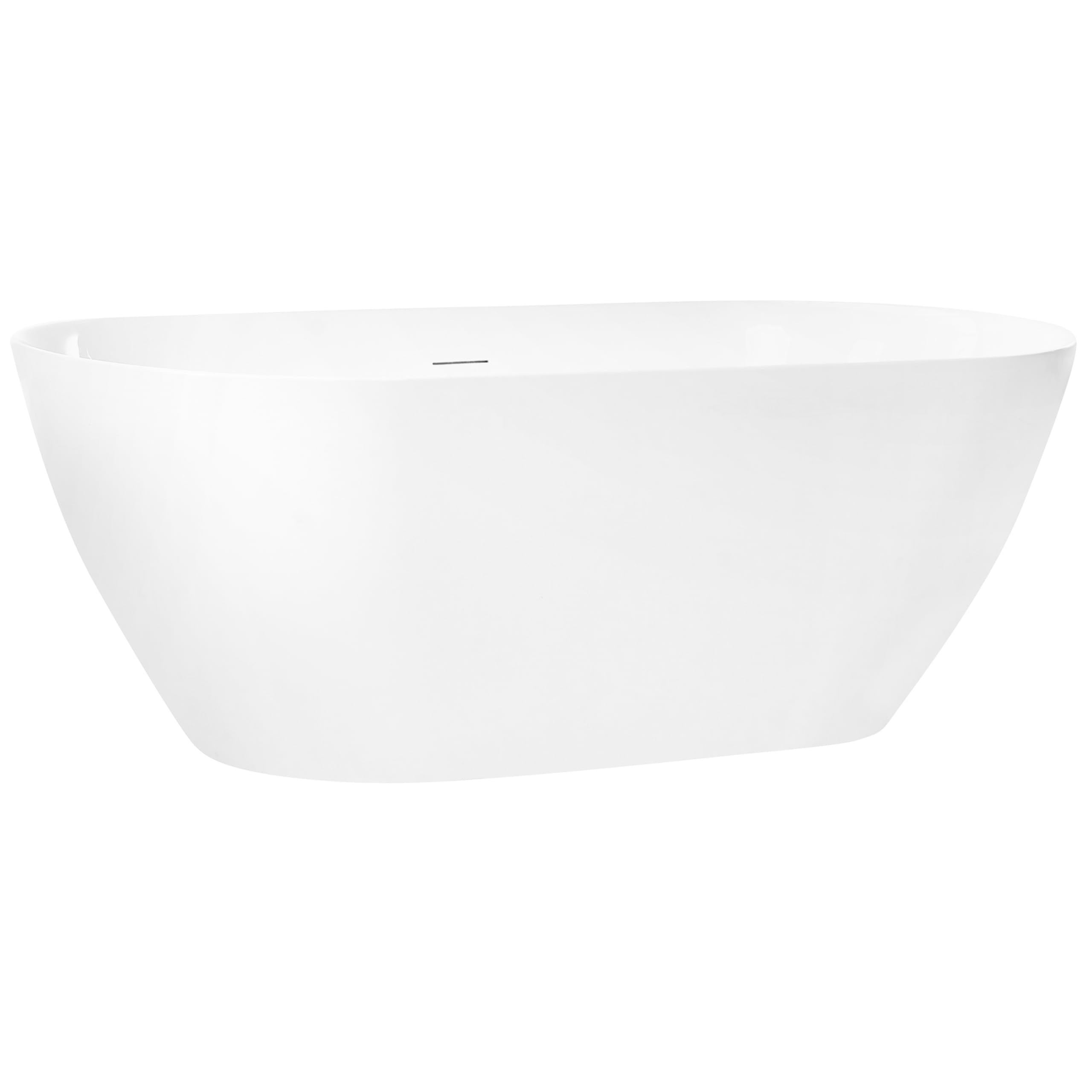 Luxus Badewanne Acryl weiß oval 170 x 75 cm freistehend modern Cedros