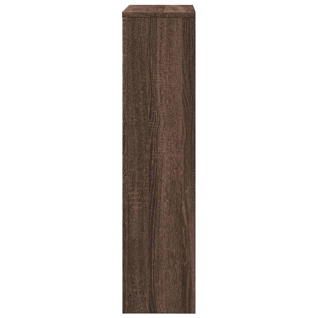 Mangloder Heizkörperverkleidung Eichen-Optik aus Holzwerkstoff 78 x 20 x 82 cm, Heizkörper zubehör mit Latten, Abdeckung für Wohnzimmer, Pflege leicht und dekorativ