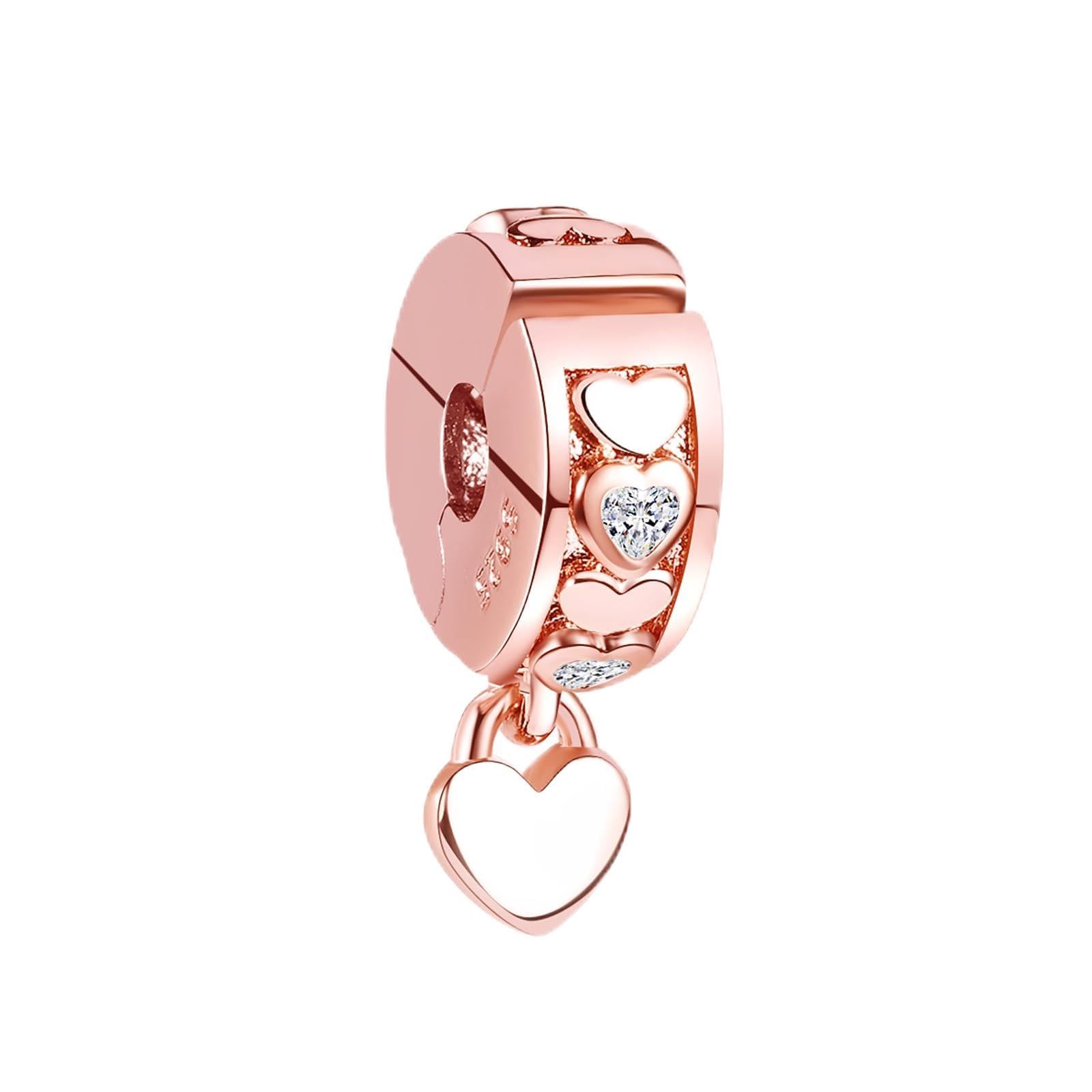 FLUFLO Charm Anhänger Damen 925 Sterling Silber für Armband Charms Beads passend für Pandora Armband und Halskette, Kompatibel mit Europäischen Armbänder für Frauen Mädchen C03