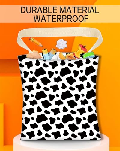 Image of Car Garbage Can, Car Trash Bag, Car Garbage Bag, Hanging Car Trash Can for Car Accessories, Vehicle, Travelling, Camping, Cute Car Back Seat Organizer, Black White Cow Print