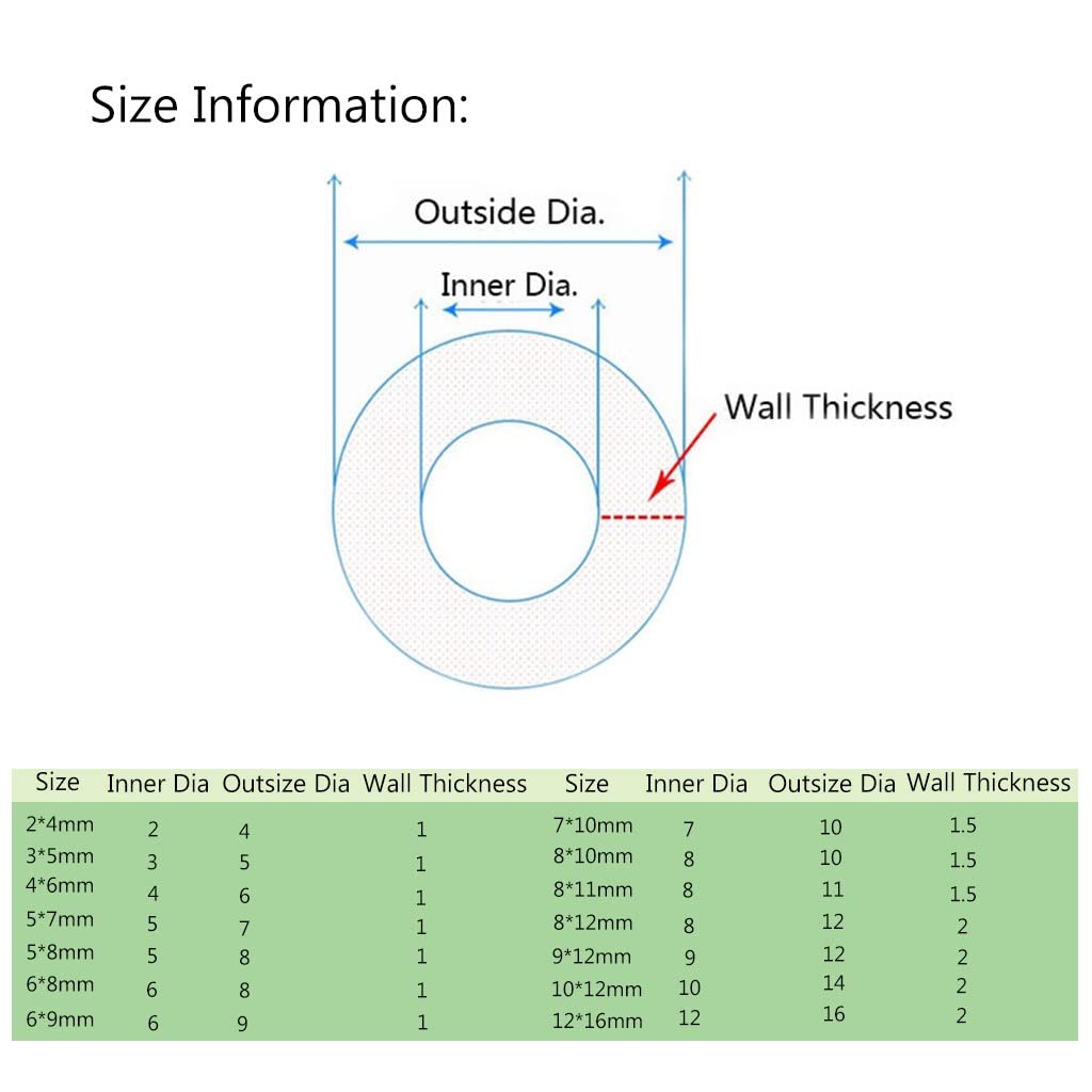 Manguera de goma de silicona transparente, 1 Uds., 1M, 5M, 10M, 2MM, 3MM, 4MM, 5MM, 6MM, 7MM de diámetro, tubo de silicona transparente Flexible(10M,6x9mm)