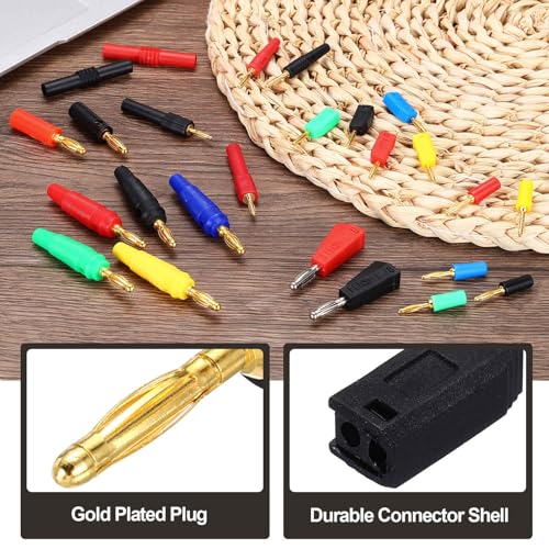 MECCANIXITY 5 conectores banana 2mm para cable audio miniatura 3