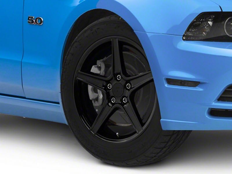 AM Wheels Saleen Style Gloss Black Wheel; 18x9; 30mm Offset Compatible for 10-14...