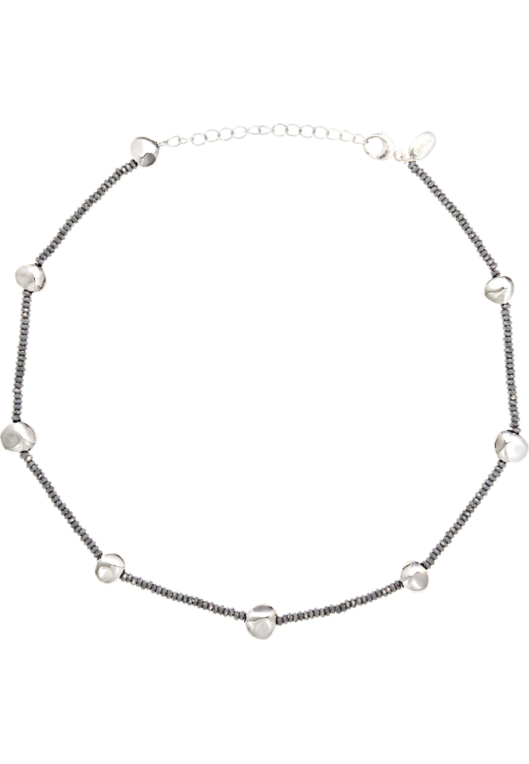 Breil B Rocks TJ3287 Stainless Steel Necklace with Hematite Stones - Min Length 39cm Max Length 45cm, 45 cm, Stainless Steel, No Gemstone