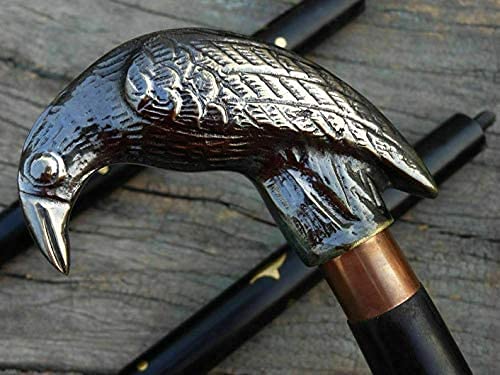 Bastón hecho a mano con mango de latón, bastón de madera de palisandro de 38 pulgadas, elegante idea de regalo Derby, regalo para abuelo, suegra, abuelo, abuela (acabado negro de latón) Bastón hecho a mano con mango de latón, bastón de madera de palisandro de 38 pulgadas, elegante idea de regalo Derby, regalo para abuelo, suegra, abuelo, abuela (acabado negro de latón)