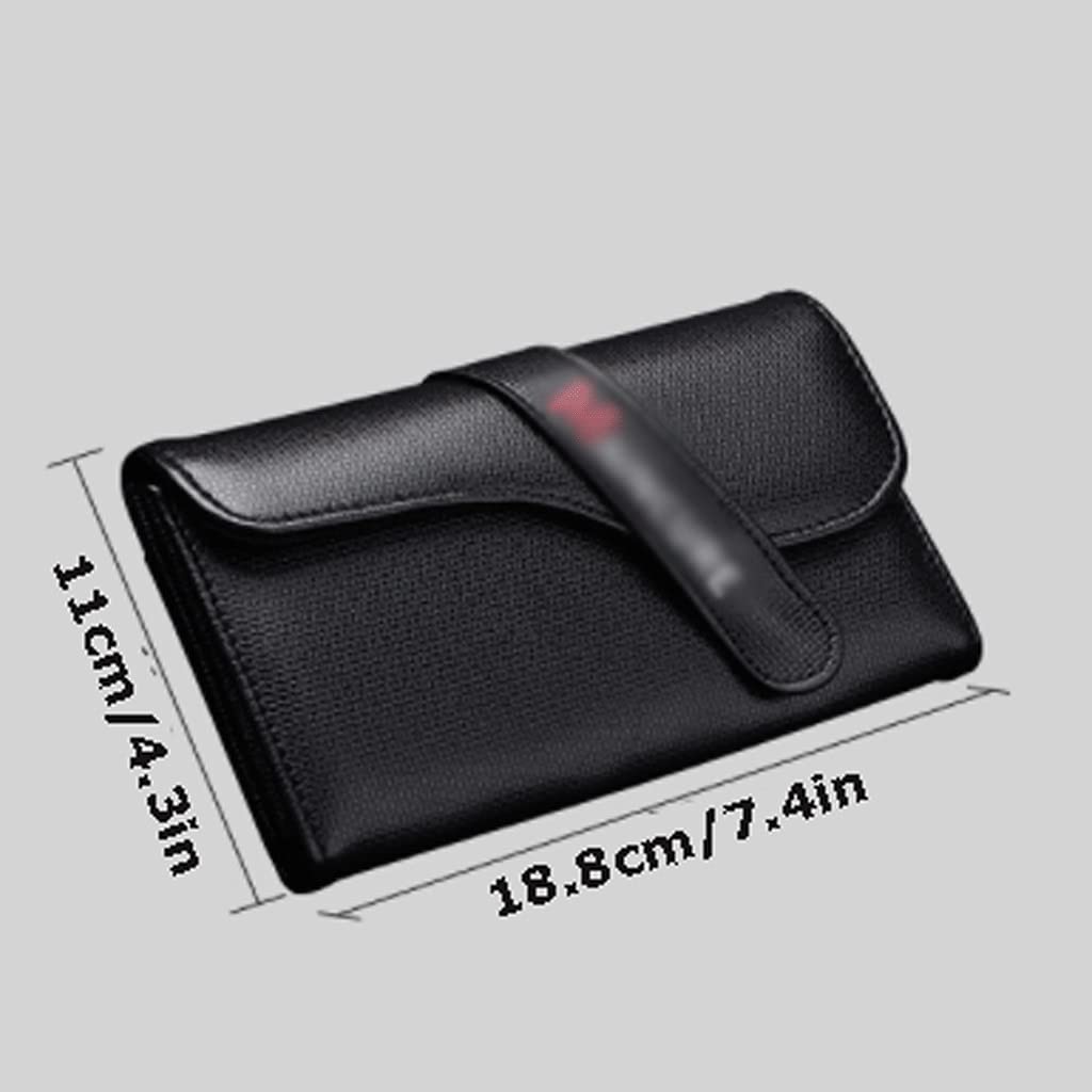 Set professionale per manicure 17 in 1 kit professionale per pedicure, forbici per unghie, kit da toelettatura con custodia da viaggio in pelle nera per adulti o bambini sicuri (colore nero)