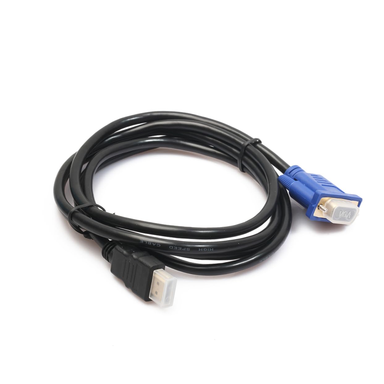 Angoily 1.8m to Vga Adapter Cable Male to Male Plated Connectors for High-Definition Devices