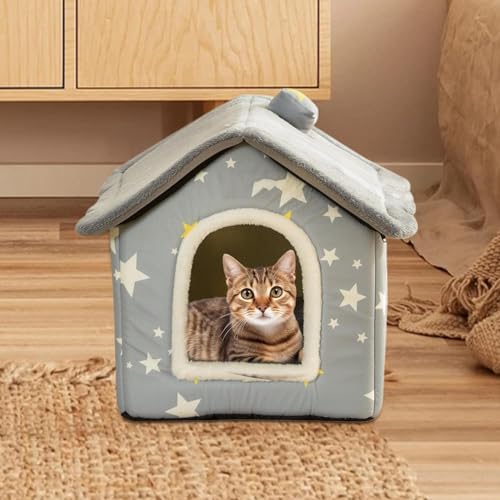 Maison pour chat d'intérieur lit couvert chaton imperméable 40x35 - 4