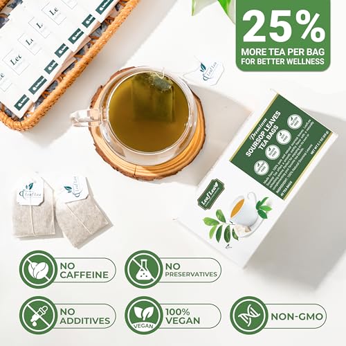 Image of LeafLea 120 Soursop Tea Bags, from 100% Natural Soursop Graviola Leaves