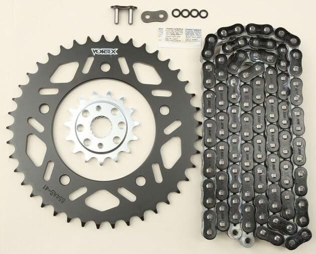 ATV&UTV Replace Parts & Accessories for Vortex V3 GFRS Chain & Sprocket Kit with Steel Rear Black 15 for 41T 520RX3-114 Mod-BBM45-FV24492