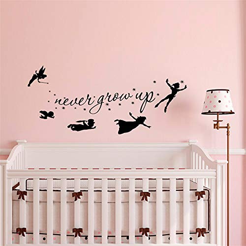 pegatinas decorativas pared Peter Pan para la habitación de los niños nunca...
