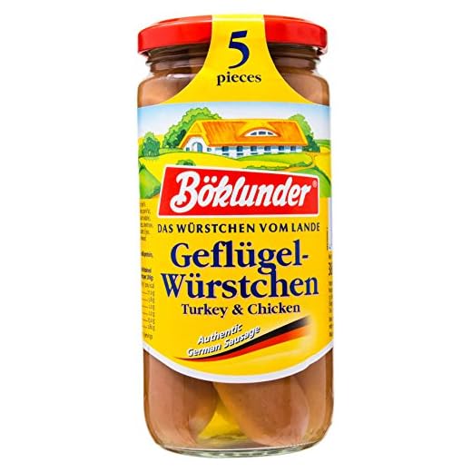 Aves de corral Böklunder salchichas extra unidades Premium 5 Stck.i.Glas