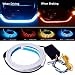 Tail Light, JAYEJA 5 Function Car Trunk Brake Turn Light Lamp 5050 Led Running Signal Light Car Warning Light (New Version)