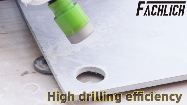 Image of Diamond Core Drill Bit,2pcs Diameter 2 inch 50mm Thread 5 /8-11,Vacuum Brazed Dry Wet Hole Saw for Porcelain Tile,Granite,Marble,Concrete,Masonry,Brick