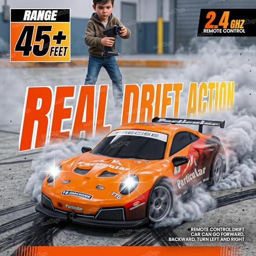Image of Zest 4 Toyz Rechargeable Remote Control Car Toy | 4X4 20Km /hr High Speed Drift RC Car Toy for Kids & Adults | Racing Sports Car | USB Rechargeable | 45+ Feet Range 2.4GHz Remote | Birthday Gift