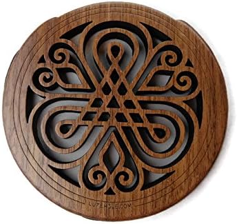 Lute Hole Sound Cover Walnut #02 Acoustic Guitar Feedback Buster Halt Screeching