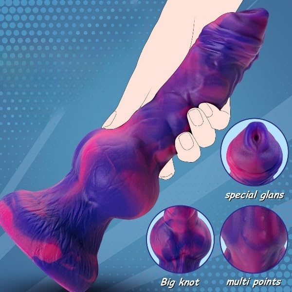 10.9” Silicone Thrusting Dildo Vibrator with Suction Cup WU53696