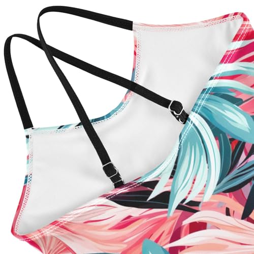 Color Leaves Girls One Piece Swimsuit Beach Swimwear 208500464