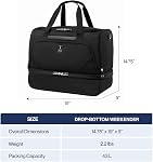 Travelpro Maxlite 5 Softside Carry-on Weekender with Drop-Bottom Compartment, Lightweight Overnight Travel Duffel Bag, Men and Women, 19-Inch