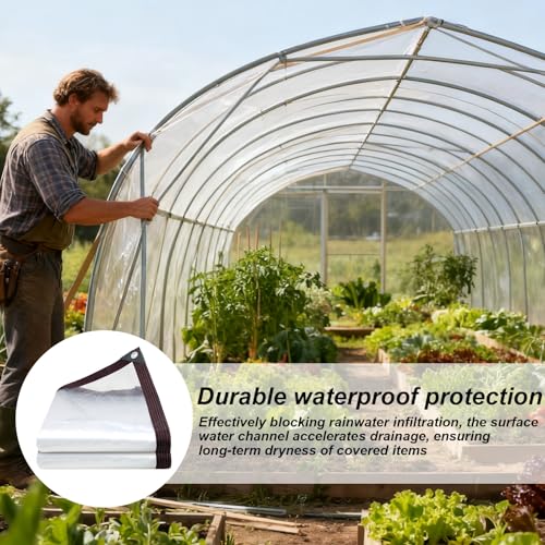 Plástico impermeable 2x2 metros para evitar goteras en techos e invernaderos 3