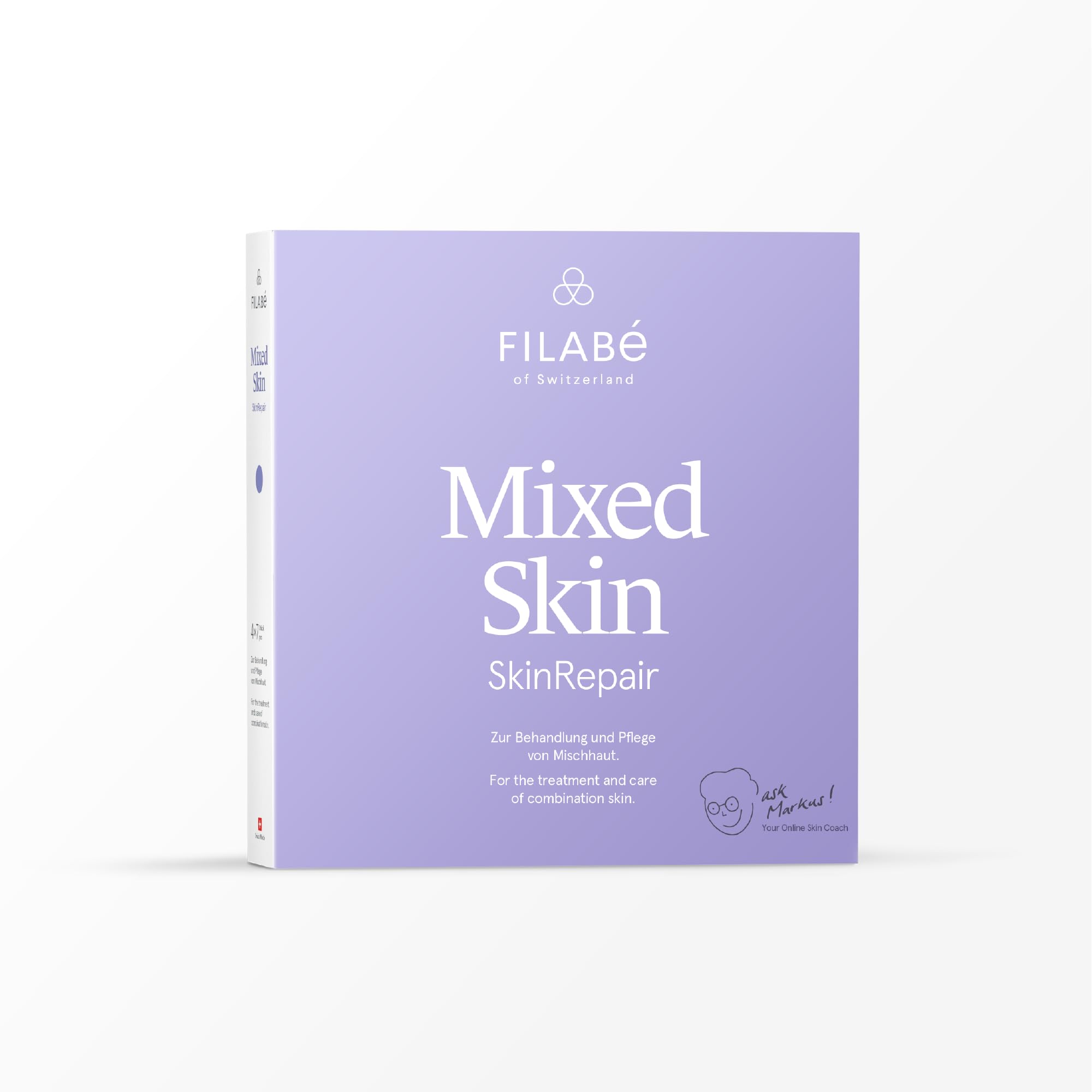 of Switzerland – Mixed Skin – pielęgnacja twarzy do pielęgnacji i pielęgnacji skóry mieszanej – opakowanie 28 zastosowań – wegańska i bez dodatków – Swiss made