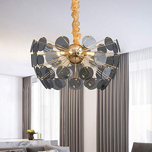 Accesorio de luz de techo ajustable dorado de 9 luces para dormitorio moderno 7